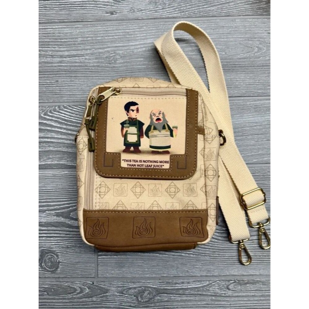 Boxlunch Avatar the Last Airbender Zuko Uncle Iroh Tea Crossbody Bag Nickelodeon